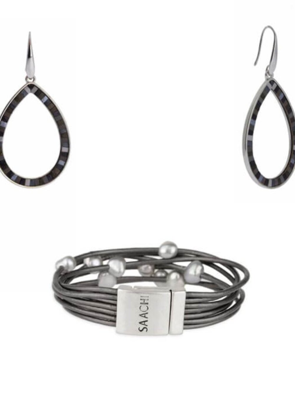 Celeste Multi-Strand Beaded Bracelet & Whimsy Earring Set